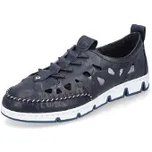 Rieker Chaussure à lacets bleu / marine / blanc