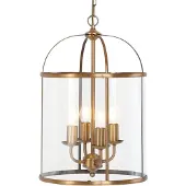 Steinhauer Lampe à suspension Pimpernel 25cm vieux laiton