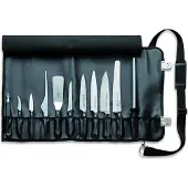 Dick Rolltasche Lederoptik 11-teilig + Küchenmesser Fruchtausstecher Gabel