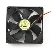 Gembird FANCASE3/Boule (120 mm, 1x), Ventilateur PC, Noir