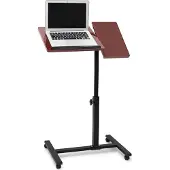Relaxdays Table d'ordinateur portable, Support pour notebook, Rouge