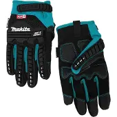 Makita Size 1 Work Gloves Bleu