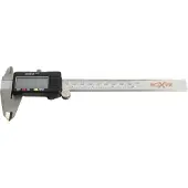 Boxer Règle à calcul numérique avec affichage LCD 0 - 150 mm en acier inoxydable (15 cm)