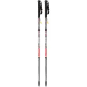 Guidetti - Bâtons de trail pliables - Silver Aéro en Aluminium - Taille 130 cm - Rouge