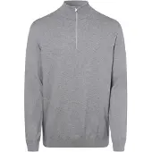 Selected Pull-over 'Berg' gris chiné