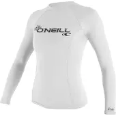 O'Neill Basic Skins Long Sleeve Rash Guard Blanc S Femme