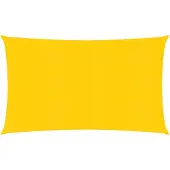 vidaXL Voile d'ombrage 160 g/m² Jaune 3x6 m PEHD