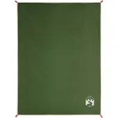vidaXL Couverture de pique-nique avec piquets vert 205x155 cm