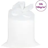 vidaXL Remplissage du pouf EPS 50 L blanc 18 kg/m³