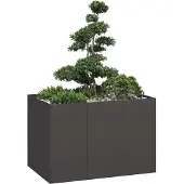 vidaXL Jardinière noir 120x80x80 cm acier