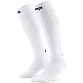 Cep Core Run Socks Tall 5.0, chaussettes de course, homme, blanc