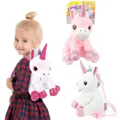 Toi-Toys Sac à dos en peluche Licorne 30 cm
