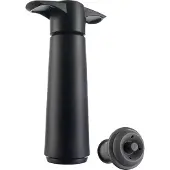 VacuVin Bouchon + Pompe Sous Vide Vacuvin Wine Saver Noir