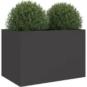 vidaXL Jardinière noir 62x40x39 cm acier