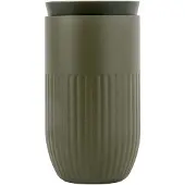 Sagaform Reise-Becher Grün, 32cl, Tova, H14cm L7.5cm, Tasse, Vert