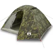 vidaXL Tente de camping dôme 3 personnes motif camouflage étanche à l'eau