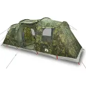 vidaXL Tente tunnel 4 personnes camouflage étanche à l'eau