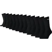 Puma Chaussettes Hautes Unisexe (Lot De 12), Vêtements, Noir, 39-42
