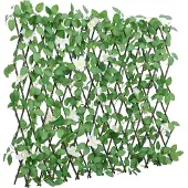 vidaXL Treillis avec lierre artificiel extensible vert 186x30 cm