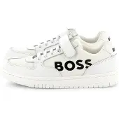 BOSS Baskets en cuir et tissu pour enfant