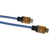 IBox HD04 - Câble HDMI - HDMI mâle pour HDMI mâle - 1.5 m - bleu - support 4K