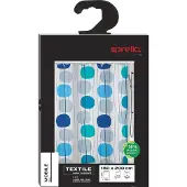 Spirella Rideau de douche Polyester MOBILE 180x200cm Bleu
