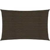vidaXL Voile d'ombrage 160 g/m² Marron 5x7 m PEHD