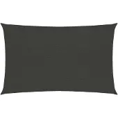 vidaXL Voile d'ombrage 160 g/m² Anthracite 2x4,5 m PEHD