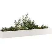 vidaXL Jardinière 360x40x40 cm acier inoxydable