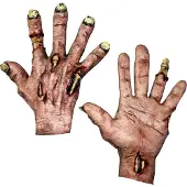 Ghoulish Hands Zombie Meat Hands Doré Enfants