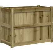 vidaXL Jardinière 90x50x70 cm bois de pin imprégné