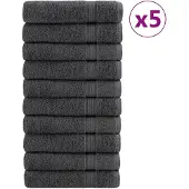 vidaXL Essuie-mains de qualité supérieure SOLUND 50 pcs anthracite