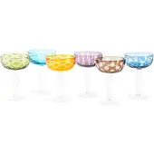 Pols Potten Verre à Champagne POLSPOTTEN Coupe Cuttings Multi (Lot de 6)