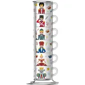 Bialetti Casse-Noisette, Tasse, Blanc, Multicolore