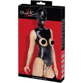 Bad Kitty - body ouvert haut/bas et masque oral - noir - L