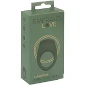 Emerald Love - anneau pénien vibrant rechargeable étanche - silicone vert