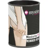 Mystim - Masturbateur homme nervuré Ribbed Rita - blanc