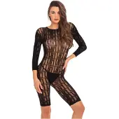 Rene rofe - body résille court - noir - taille S à L