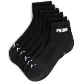 Puma Chaussettes - 3 Pack - Quart - Noir - - 39/42 - Chaussettes