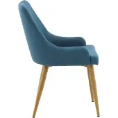 Venture Home Plaza chaise de salle à manger bleu.