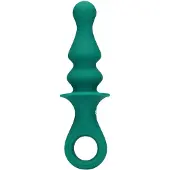 Shots Loveline - plug anal vibrant rechargeable à billes - silicone vert
