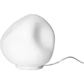 Foscarini Lampe de Table , Hoba Midi, dimmable, Blanc, Salon / séjour, Verre, Design