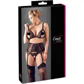 Cottelli Plus Size - Ensemble lingerie grande taille - dentelle noire - XXL