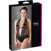 Cottelli collection - Body noir à col et dentelle