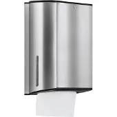 Keuco Distributeur de serviettes en papier PLAN avec porte miroir alu sil-elo