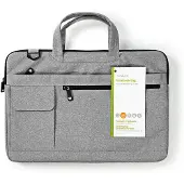 Nedis Sacoche pour ordinateur portable Bandoulière 8 poches 15" - 16" Gris