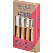 Opinel -Küchenmesser Set, 4-teilig Olivenholz