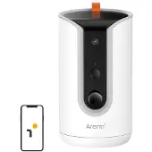 Arenti Petcam 1T 2K/3MP 5G Wi-Fi Dog Camera with Treat Dispenser