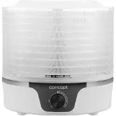 Concept SO1090 Déshydrateur d'aliments, Déshydrateur alimentaire, Blanc, Noir