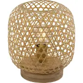 Globo Lighting Lampadaire en rotin Mirena 27 cm de haut